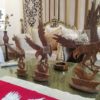Wooden Eagle Set of 3 for Decoration