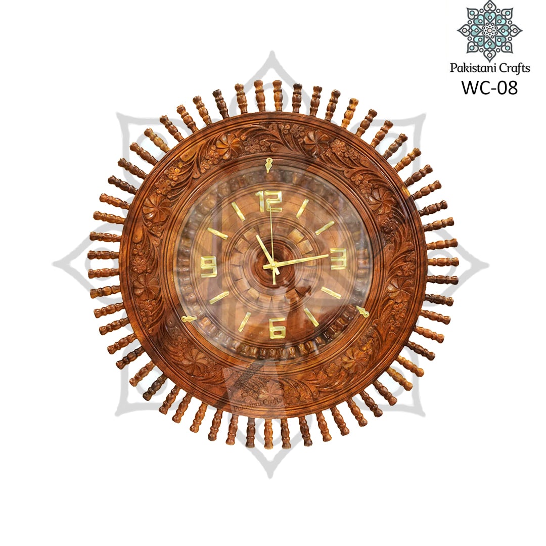 Wall Clock with Flower Pattern WC-08