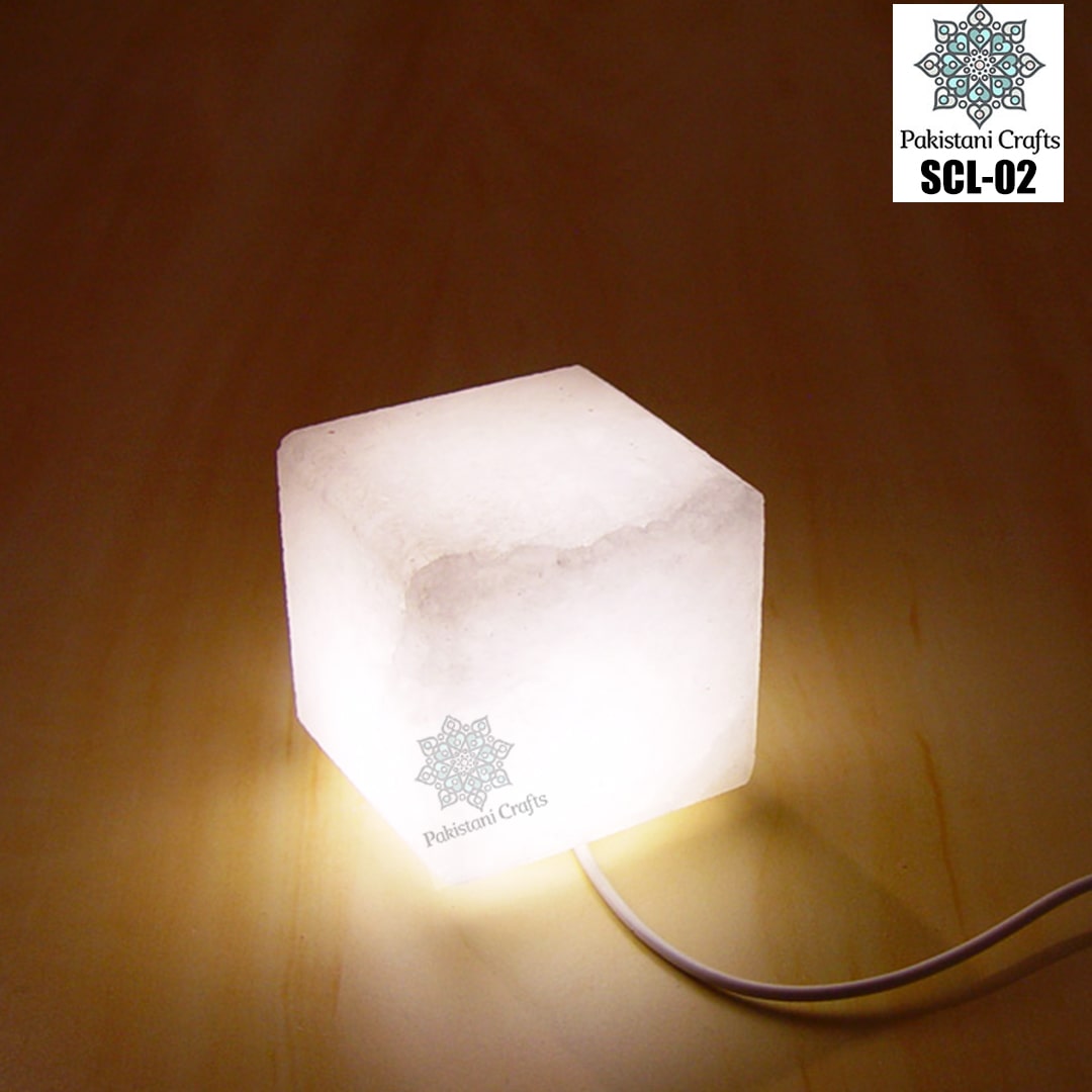 Himalayan Salt Crafted Square Lamp SCL-02