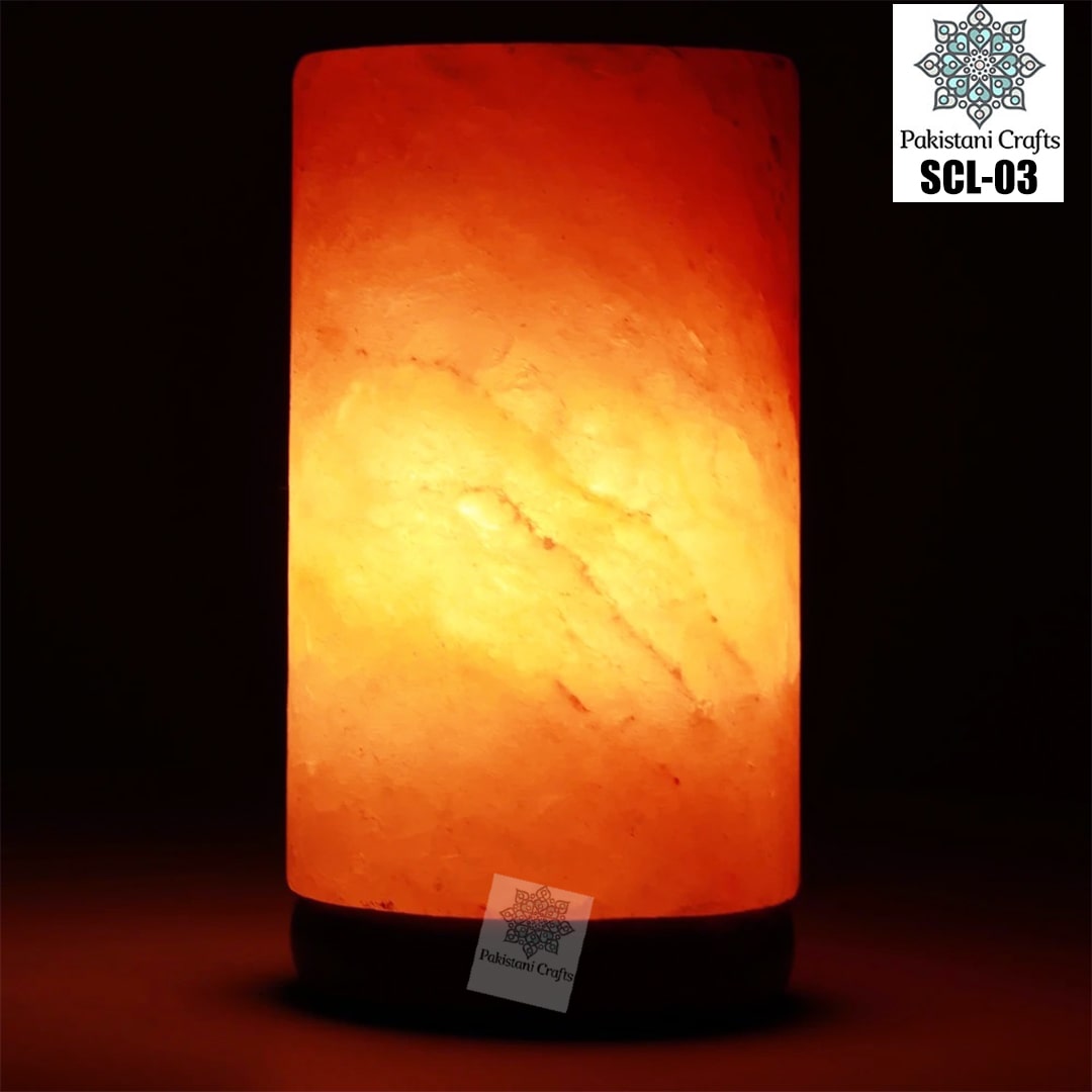 Himalayan Salt Crafted Cylinder Lamp SCL-03